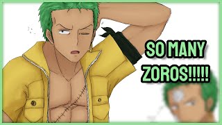 One Piece Speedpaint || bunch of zoros