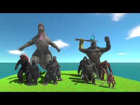Evolution Of Godzilla Evolved vs Evolution Of Kong 2024 - ARBS