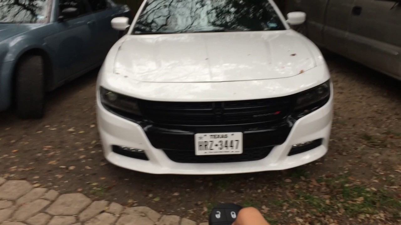 2016 Dodge charger remote start up - YouTube