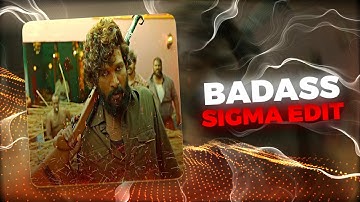 Allu Arjun Badass Edit / Ae inspired / AlightMotion Edit With Present /Editbymohit
