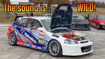 Finishing the Turbo install on my K-swapped EK civic