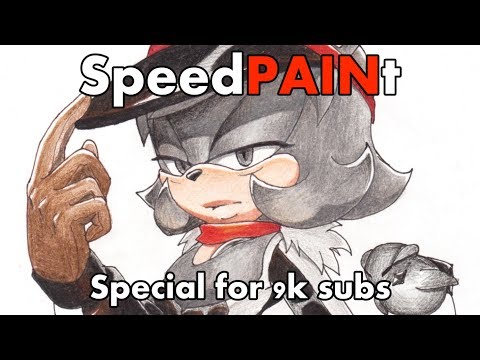 Special for 9k. Thank you all!) SpeedPAINt of my Sonic OC sona