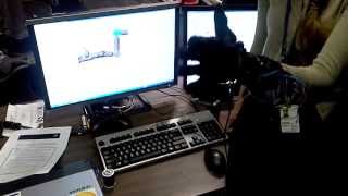 Controlling robotic arm simulation with Glove controller