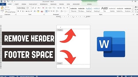 Hoe u kop- en voettekstruimte in Word verwijdert