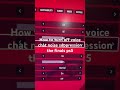 How to turn off voice chat noise suppression the finals ps5