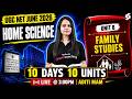 UGC NET Home Science Preparation | UGC NET Home Science Unit 8 | Family Studies | Aditi Mam