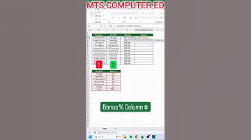 Excel Lookup Bonus Trick | Lookup Bonuses in 10 Seconds🔥 | Excel Shorts#excel #shorts #youtubeshorts