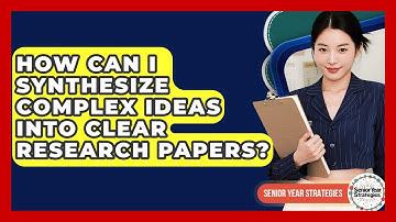 How Can I Synthesize Complex Ideas Into Clear Research Papers? - Senior Year Strategies