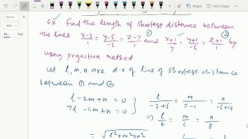 Analytical solid geometry : - ( Shortest distance between two skew lines ; Solving problem ) - 61.