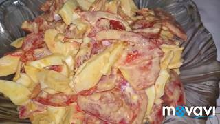 Салат с крабовыми палочками / дәмді салат Салат с крабовыми палочками / дәмді салат