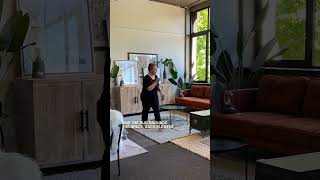 Living Room Transformation Before & After| Dark Orange Velvet Sofa  | Retro Style MCM Sofa