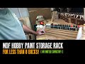 MDF (1/4") hobby paint storage rack (80 bottle capacity) - CHEAP!