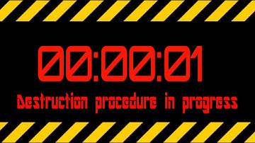 Self-destruct countdown of Interstellar spaceship "Centauri"