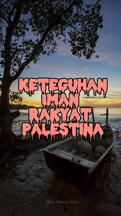 Iri dengan keteguhan iman rakyat palestina🍉