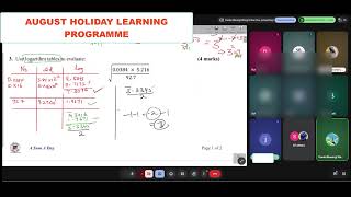 MATHS ONLINE SESSION