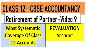12 Accounts - Retirement of Partner Video 9 - Revaluation A/c