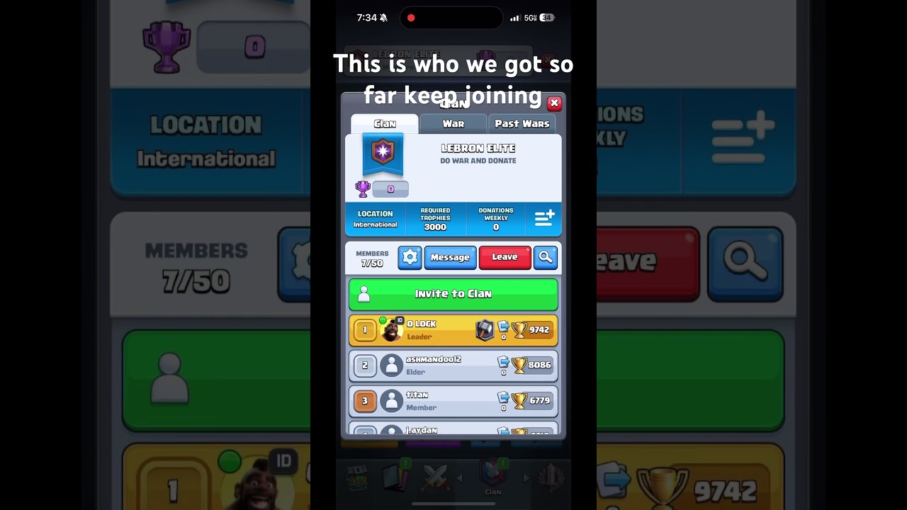 Everyone can join serious clan 