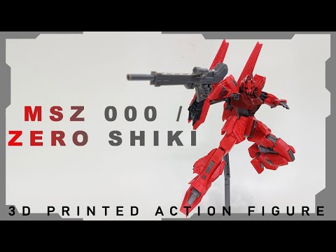 REI SHIKI 3D Printed Action Figure 18cm(1/100 scale) Assembly