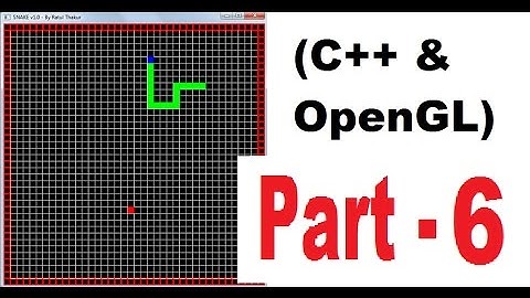 OpenGL & C++ game programming ( snake game) tutorial ( 2D ) | PART 6 | Drawing The target