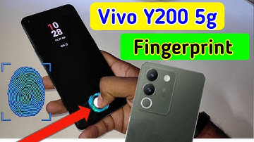 Vivo y200 5g display fingerprint setting/Vivo y200 5g fingerprint screen lock/fingerprint sensor