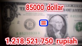 TERJAWAB! 85000 dollar berapa rupiah