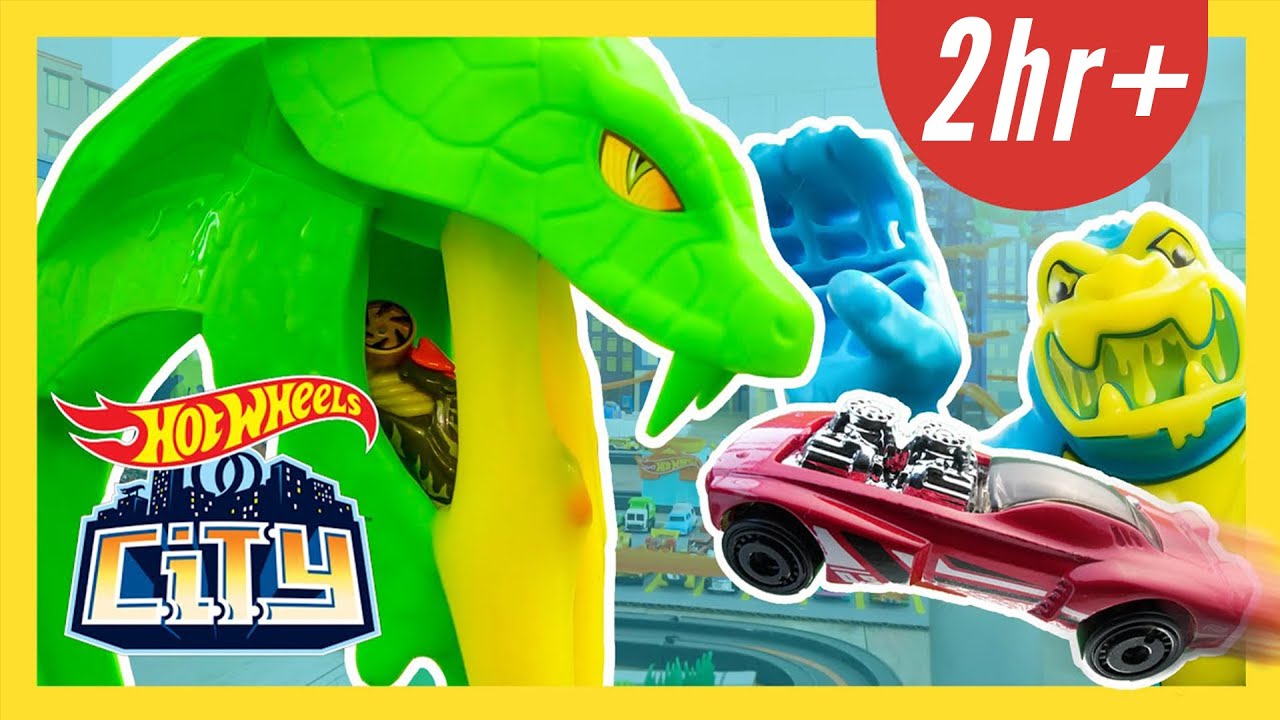 WIELKI WĄŻ, GORYL I ZOMBIE ATAKUJĄ MIASTO! | Kompilacja Hot Wheels City | @Hot Wheels Po Polsku