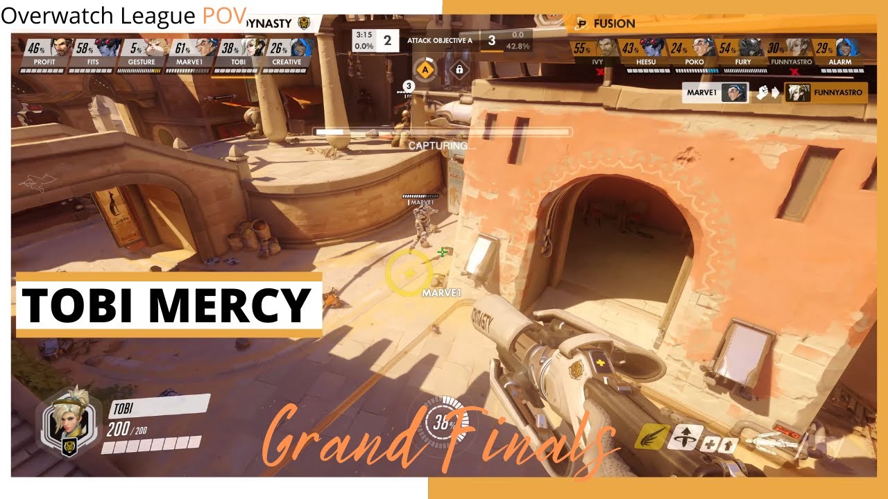 TOBI MERCY POV | Losers Semi-Final - Full Match | Dynasty vs Fusion | OWL Season 2020 Grand Finals