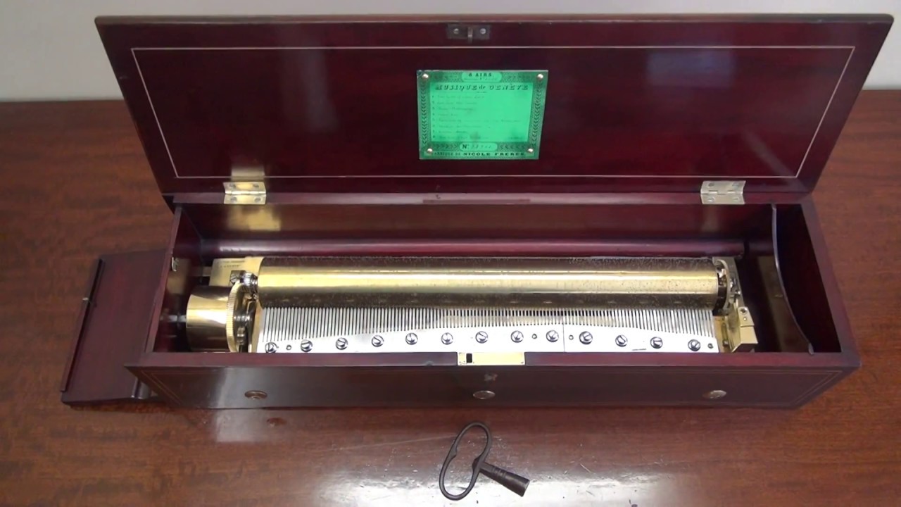 Antique Forte Piano Music Box by Nicole Freres, c. 1855 | Vincent