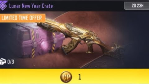 THIS CRATE IS ONLY 1CP COD MOBILE