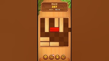 Unblock Sliding Block Puzzle Hard Level 287 #shorts #unblockpuzzle