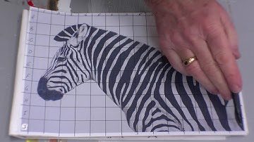 How to Enlarge Photo Image to Canvas Grid Method Free Video Tutorial