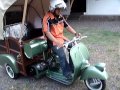 Scooter vespa ape piaggio green