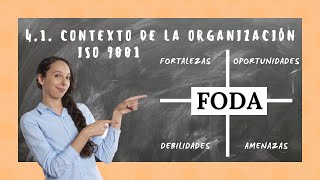 FODA o DOFA Cómo implementar el Pto. 4.1 Comprensión de la organización y su contexto ISO 9001:2015