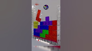 BOUNCING BUT HARDBODY TETRIS #blender #games #tetris #gaming #tetrisgame #puzzle #tetris3d #lego