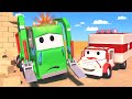 Ambulanta Amber - Gary camionul de gunoi are un cucui mare pe cap - Videouri cu masini pentru copii
