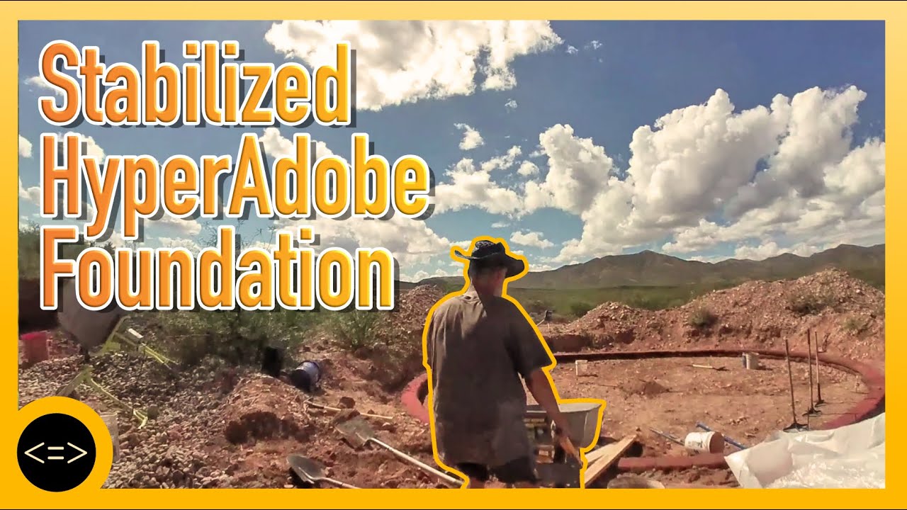 Blind Homesteader helps build hyperadobe foundation with friends