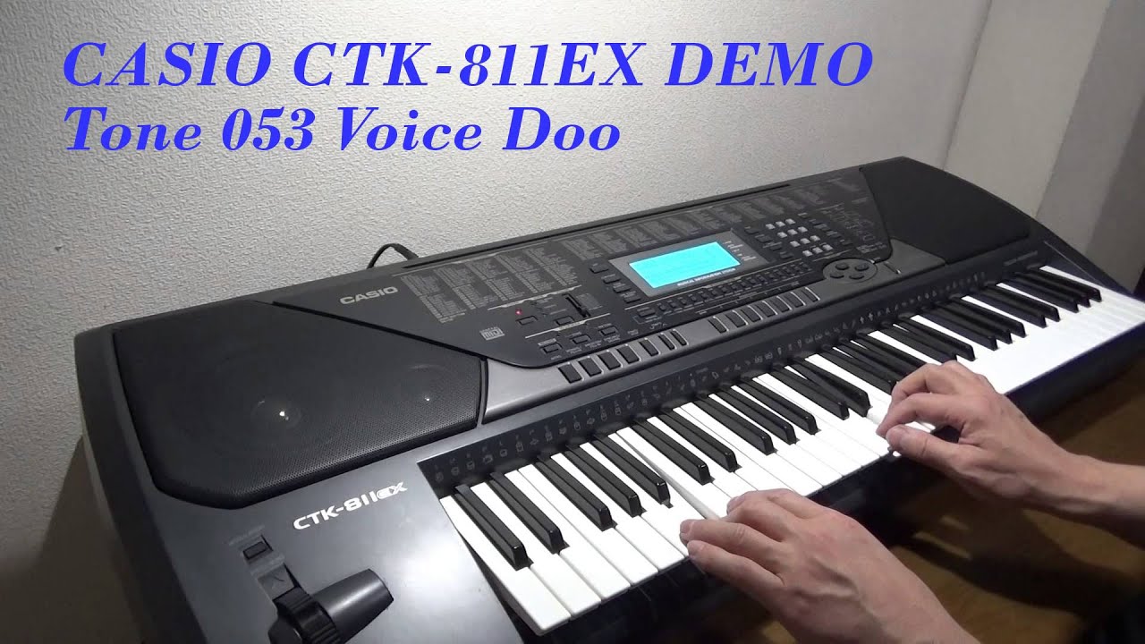 CASIO CTK-811EX DEMO / Tone 053 Voice Doo