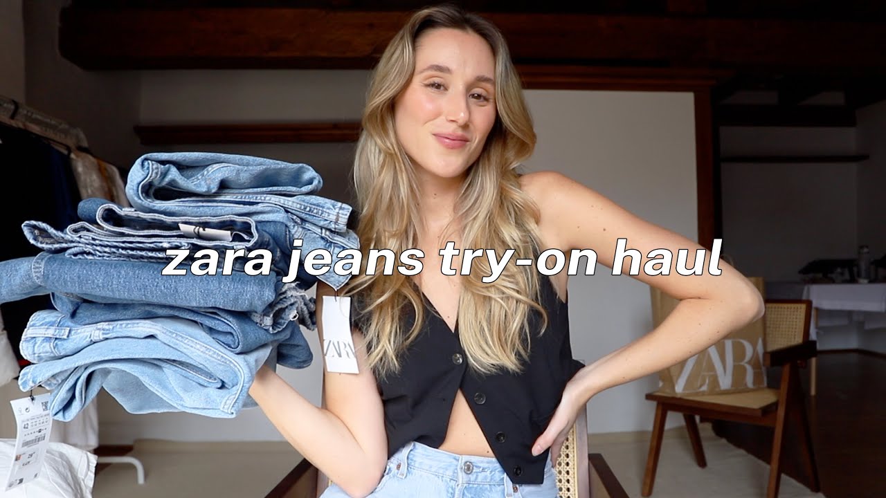 ZARA JEANS TRY ON HAUL  I found the perfect pair of jeans