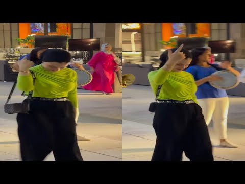 وصلة رقص سمر عنتر طالبة أسيوط بأحد المولات 