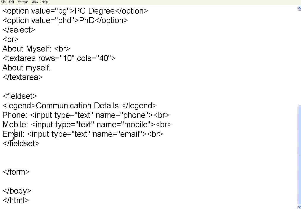 HTML 6 Form Data - YouTube