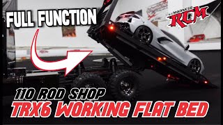 Traxxas TRX6 Hauler with WORKING Flat Bed - 1/10 Rod Shop Flat Bed Mod