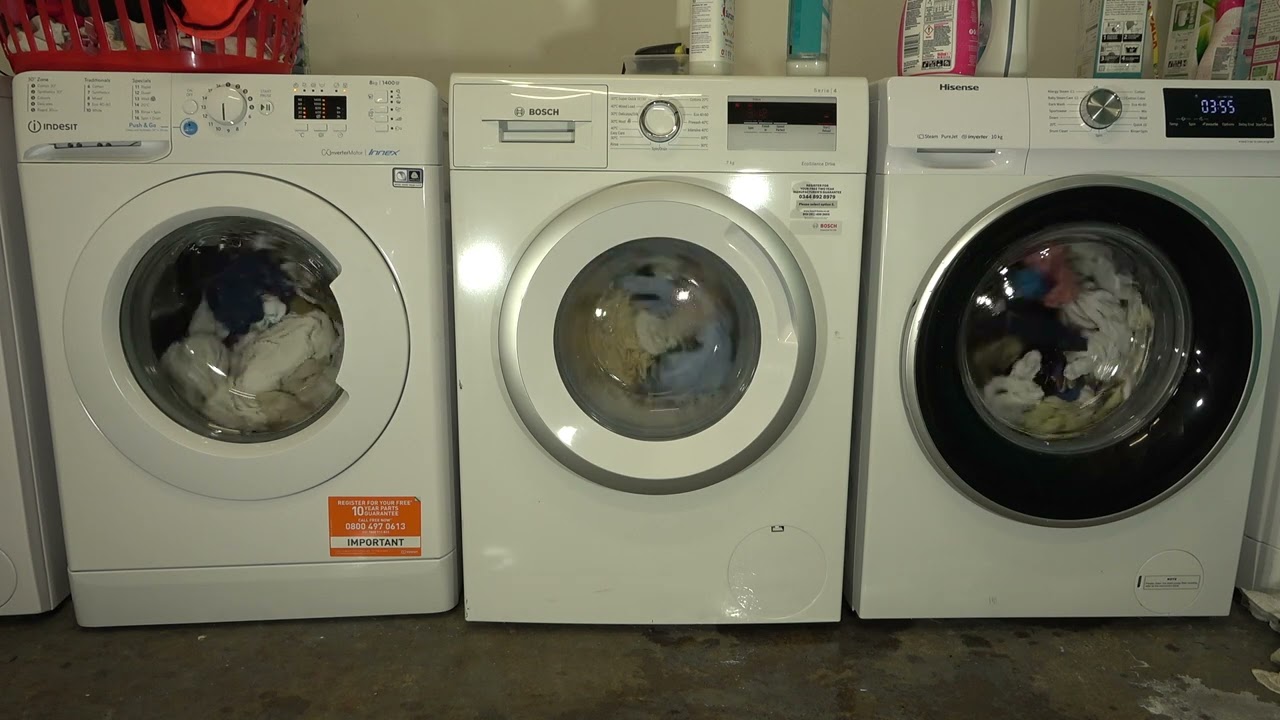 Wash Race - Indesit Innexx vs. Bosch Serie 4 vs. Hisense / Eco 40-60