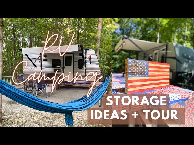 RV CAMPING, RV Storage Ideas + Camper Tour