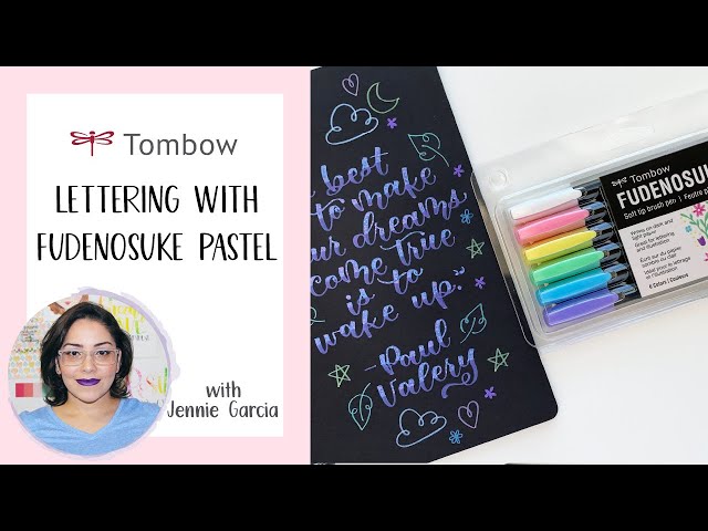 Tombow Pastel Fudenosuke Pen Review - Natasha Miller Creat