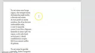 A mia moglie di Umberto Saba: lettura e spiegazione