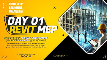 Day 01 Introduction to Revit Architecture (Revit MEP Malayalam for beginners)