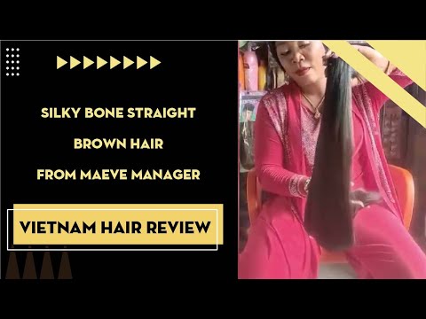 Video Silky Bone Straight Brown Hair From Maeve Manager 56