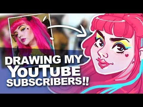 I WANT TO DRAW YOU! | Drawing my YouTube Subscribers! - YouTube