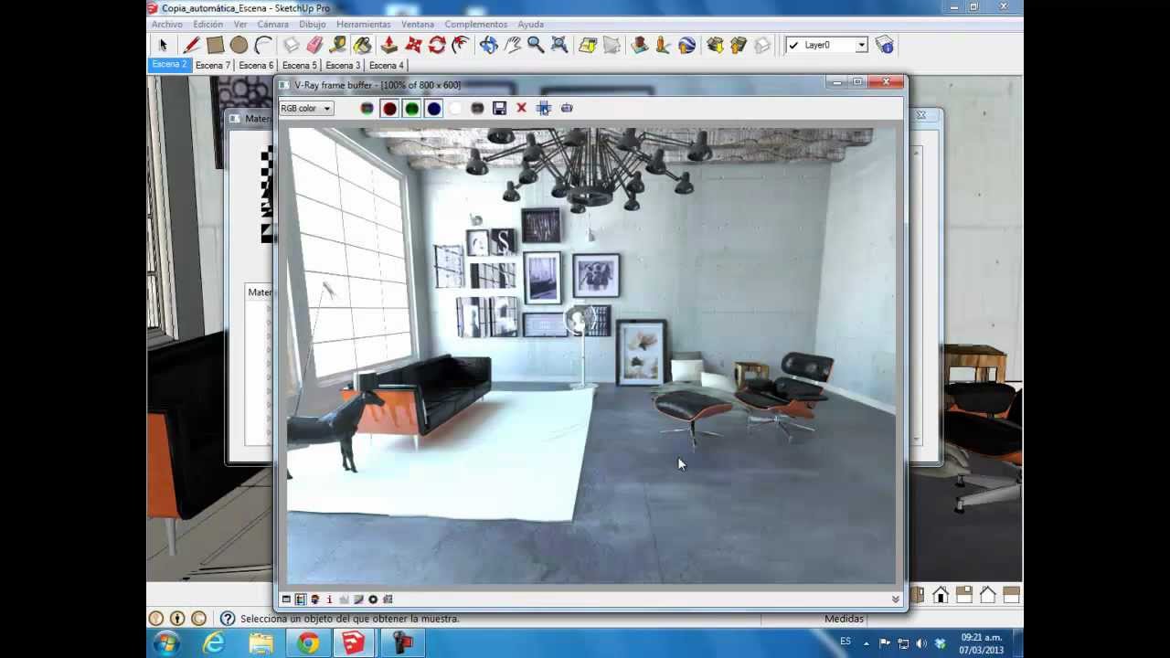 Render Interior En Sketchup Vray