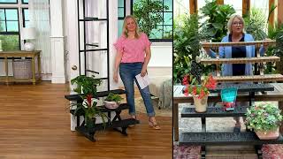 Barbara King 3-Tiered Collapsible 34" Long Plant Stand on QVC